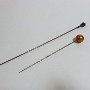 Antique Vintage Victorian Sterling Silver Hat Pins